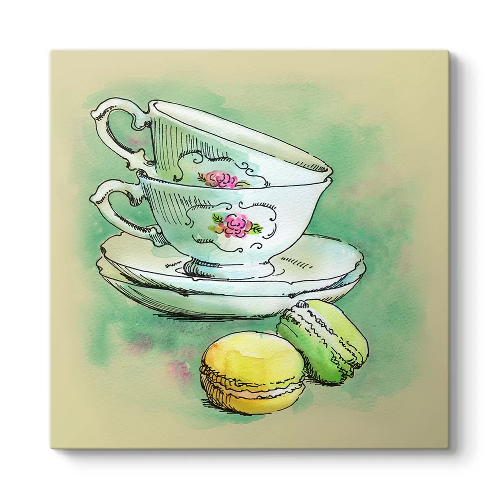 Cute Cups Makaron Tablosu - Model 3